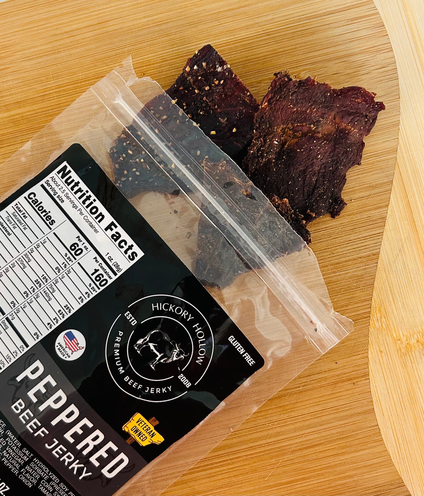PEPPERED BEEF JERKY
