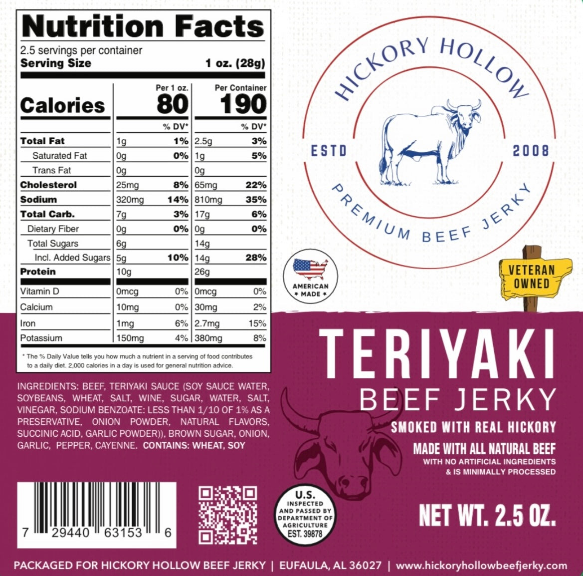 TERIYAKI BEEF JERKY