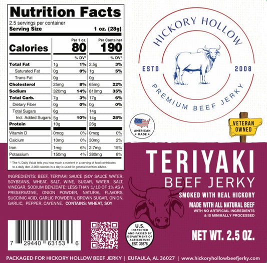 TERIYAKI BEEF JERKY