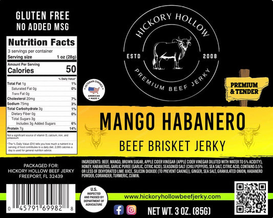 MANGO HABANERO BRISKET JERKY
