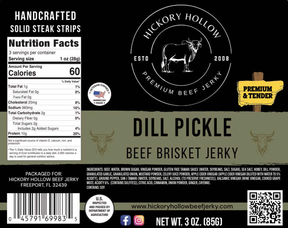 DILL PICKLE BRISKET JERKY
