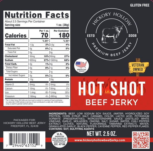 HOT SHOT BEEF JERKY