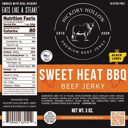 SWEET HEAT BBQ BEEF JERKY